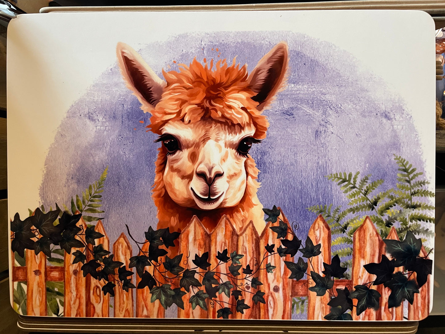 Alfie Alpaca placemat