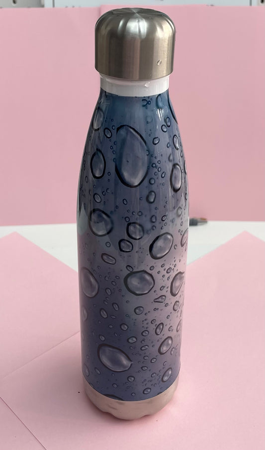 Water Droplets water bottle