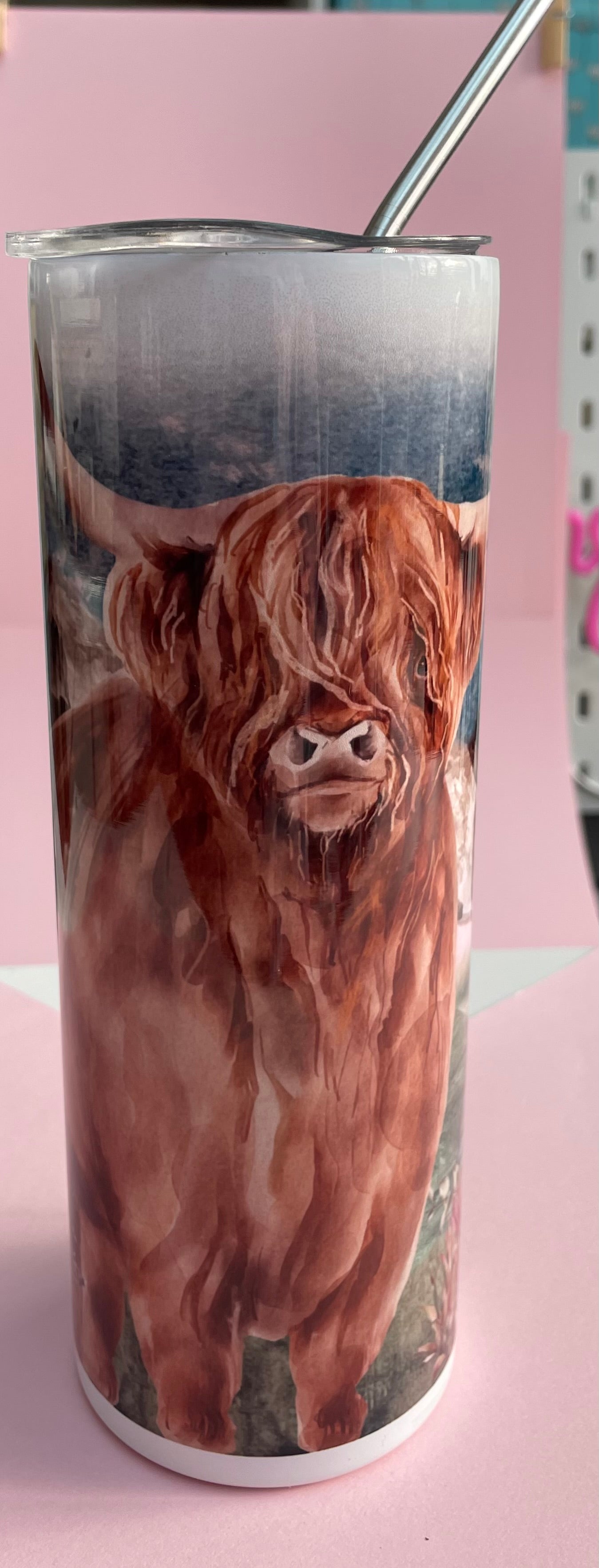 Highland Cow Insulated Tumbler