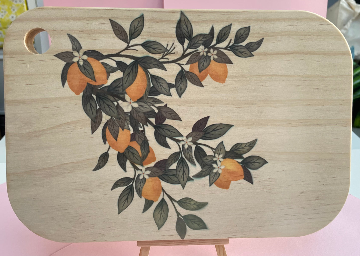 Lovely Lemons Bamboo Chopping Board