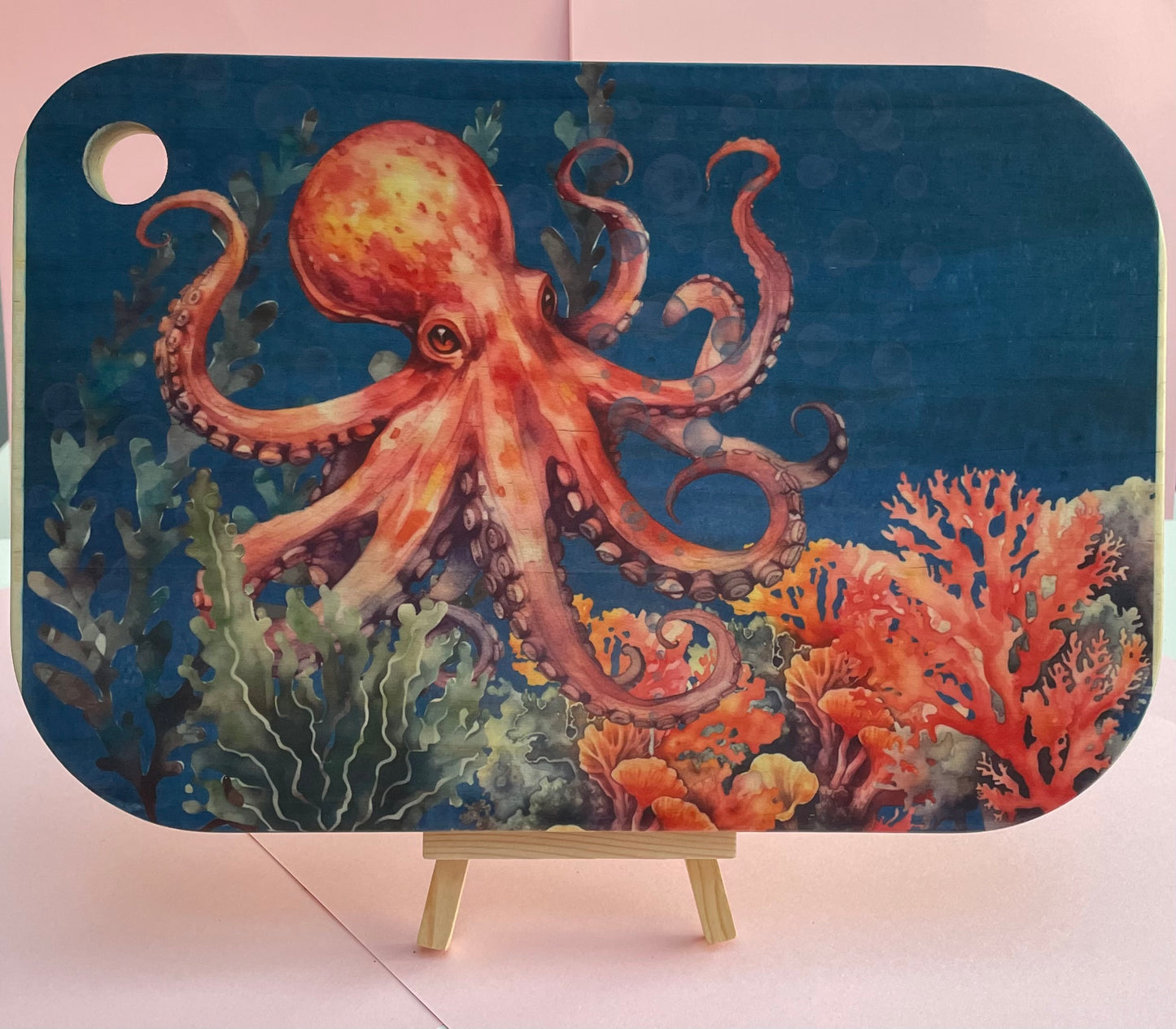 Octopus Bamboo Chopping Board