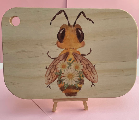 Beautiful Bee Bamboo Chopping Board