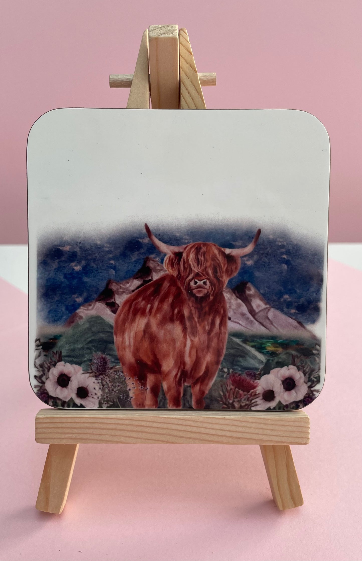 Highland Cow Coaster