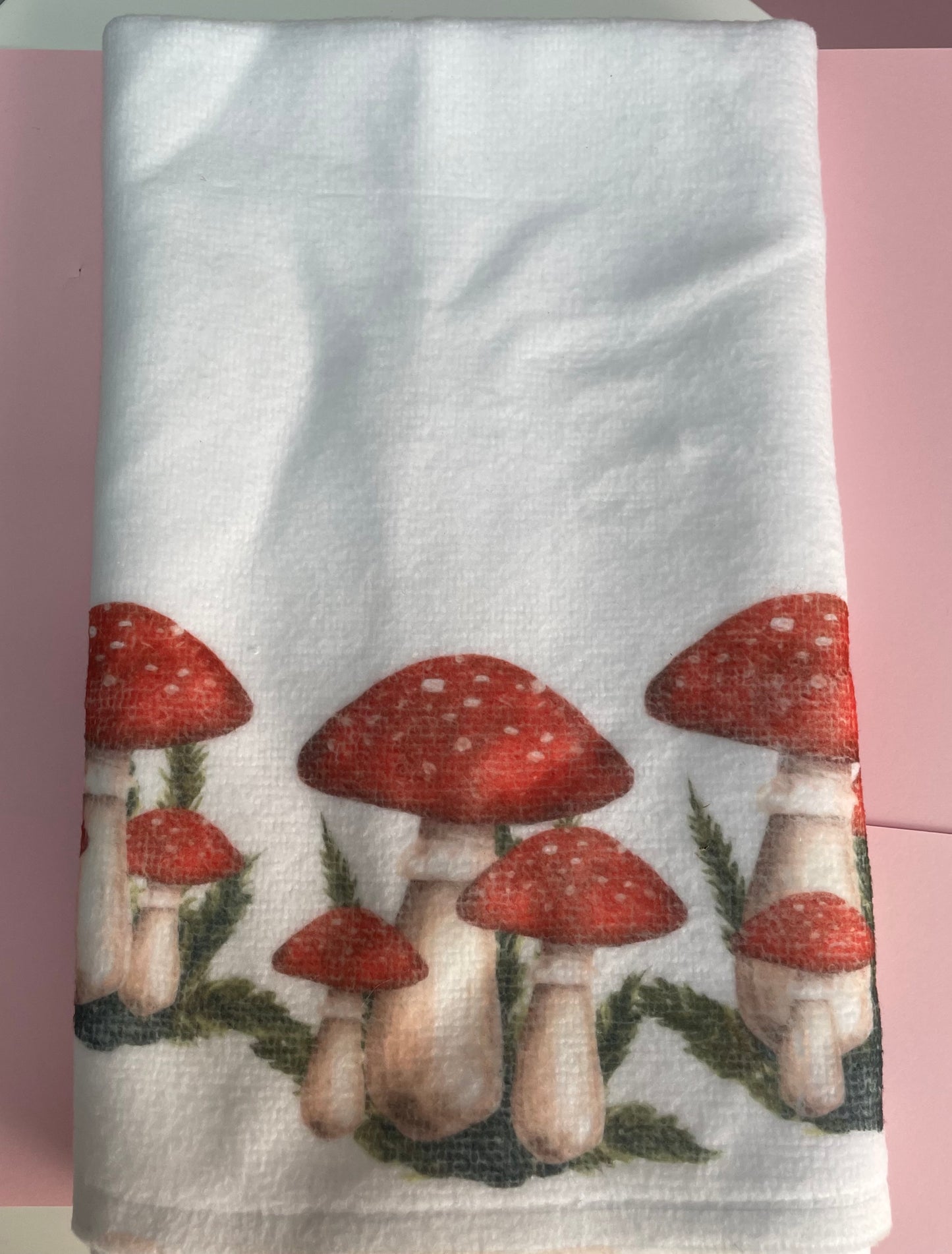 Toadstools Tea Towel