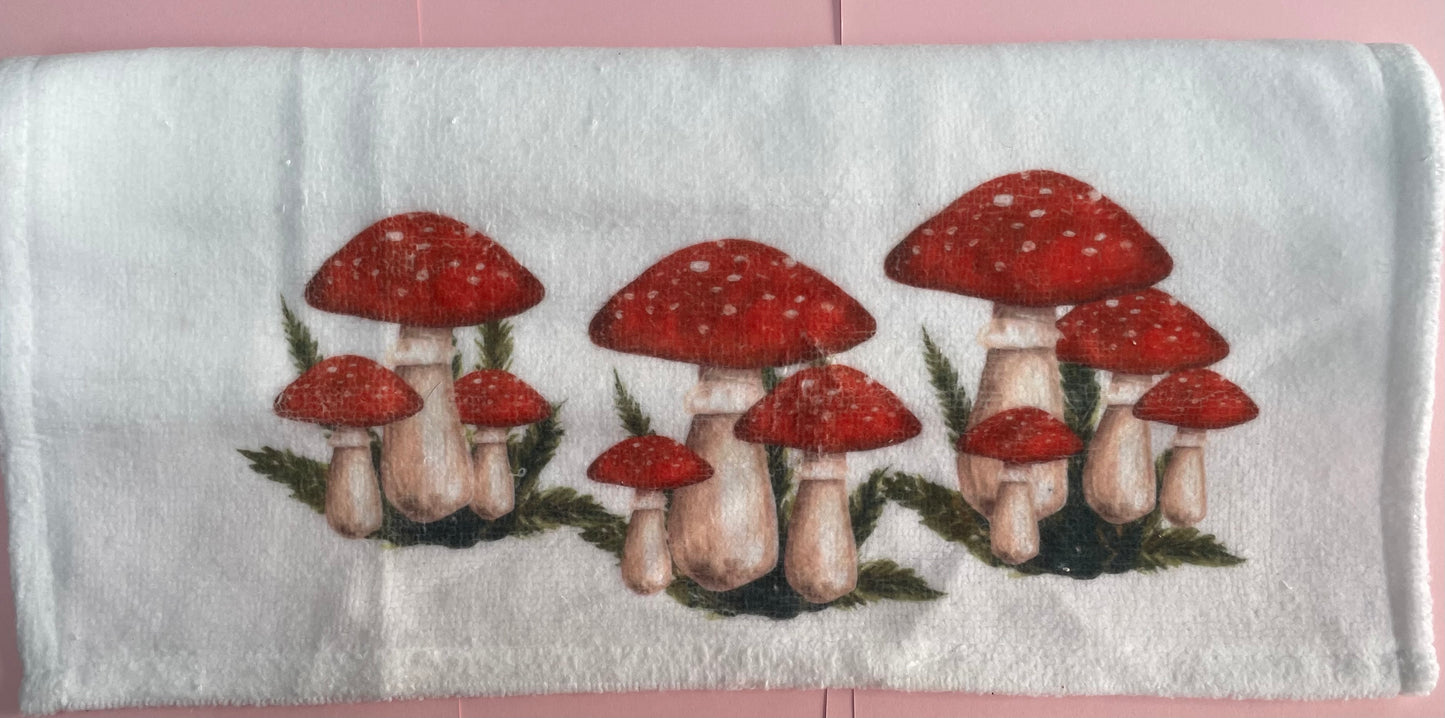 Toadstools Tea Towel