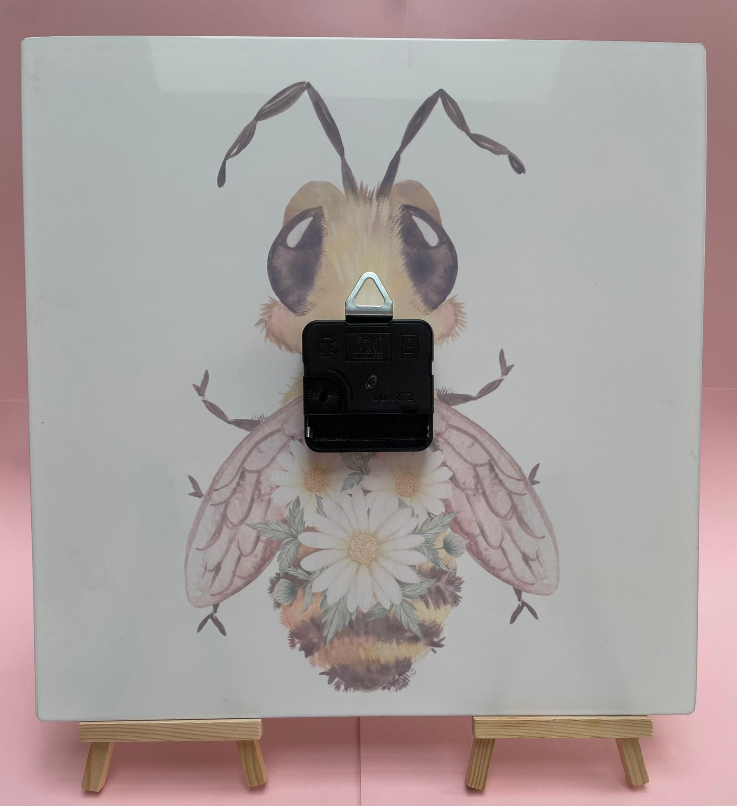 Beautiful Bee Glass Clock